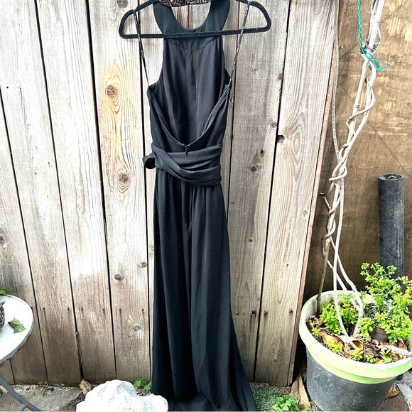 Rachel Zoe Sequined Neck Sleeveless Gown - Picture 7 of 8